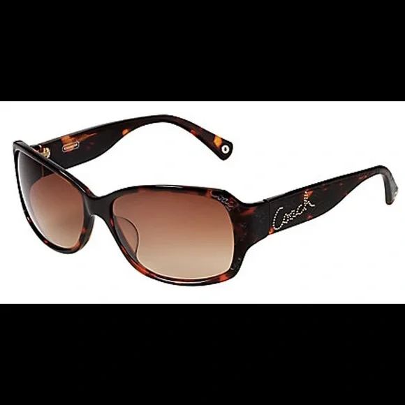 Coach Vintage Taryn Brown Tortoise Shell Sunglasses With Signature Hardcase Coach with Vintage Sunglasses for Women for sale | eBay main image 4